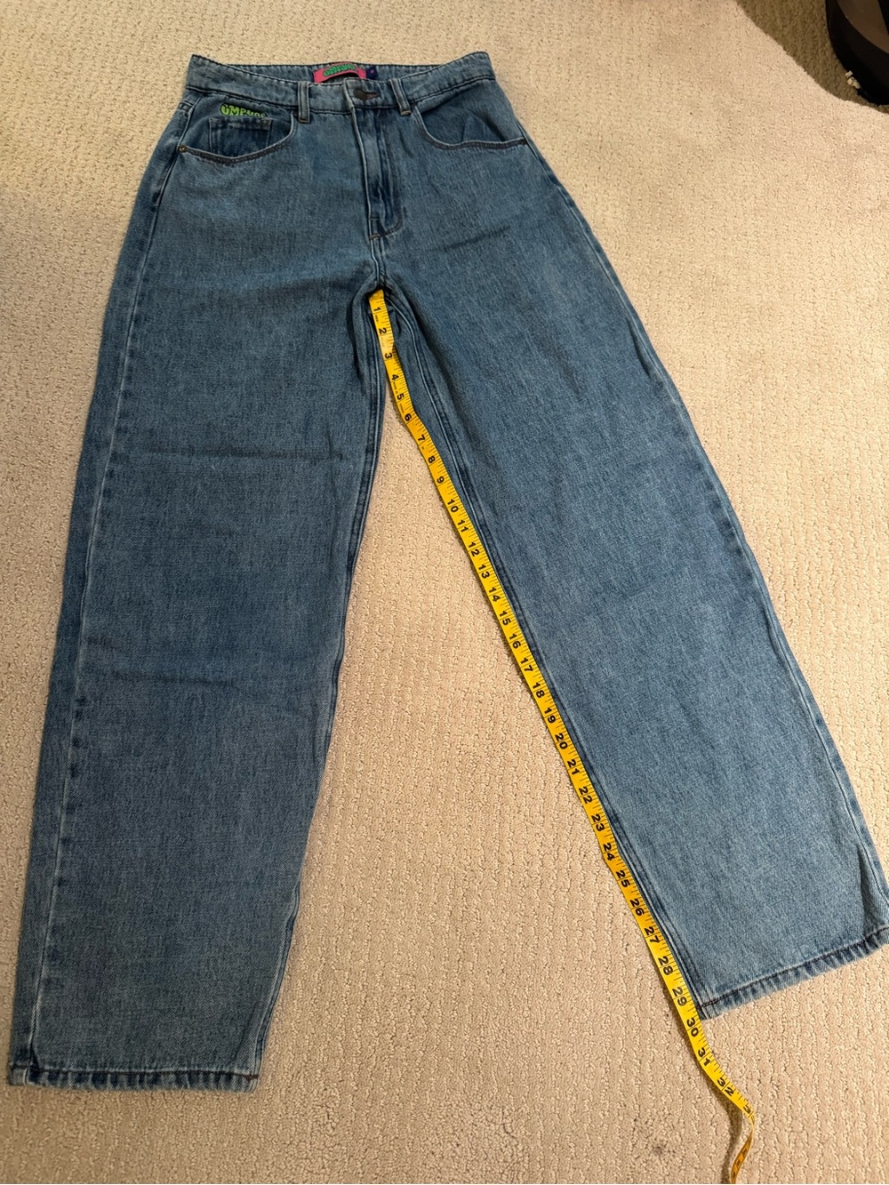 Empyre Tori Jeans Women’s Size 5 Baggy Straight Leg Blue Denim Y2K Skate